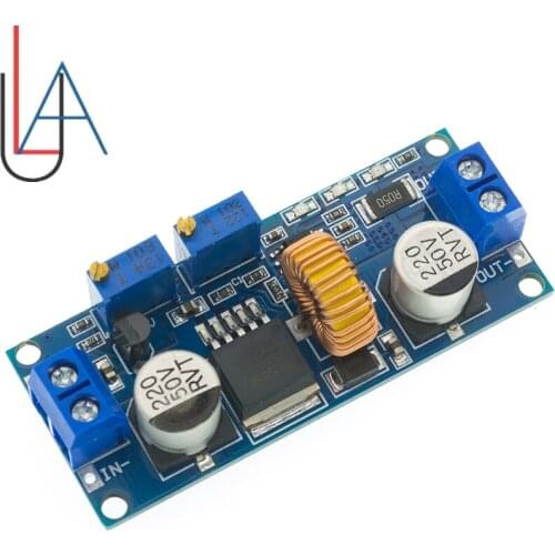 CC/CV 5A Lithium Charger Board XL4015 Adjustable 6-38V To 1.25-36V DC Step Down Power Supply Buck Module
