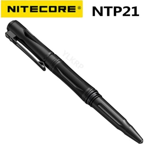 NITECORE NTP21 Tactical Pen Multi-functional Defense Pen Aluminum alloy body with Tungsten steel head for Glass Breaker