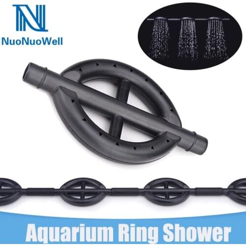 NuoNuoWell Aquarium Filter Rain Bar DIY Fish Tank Rain Pipe Water Cycle Aeration Drip Tube Ring Pipe Sprayer