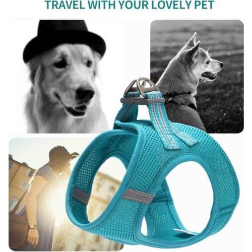 Dog Harness Pet Leash harness fashion Soft Breathable Adjustable Reflective Outdoor Walking Lead for Puppy Cat dog accessories