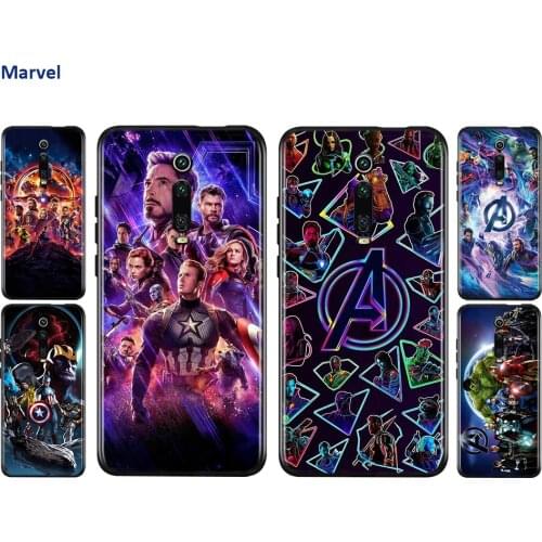 Silicone Cover Marvel The Avengers For Xiaomi Redmi 9 9T 9C 8 7 6 Pro 9AT 9A 8A 7A 6A S2 5 5A 4X Plus Phone Case