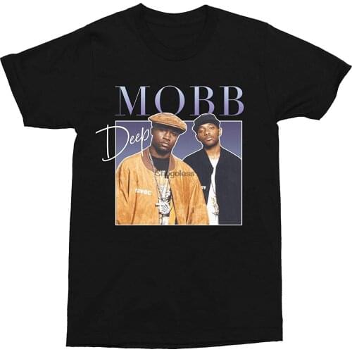 Mob.b De.ep Hip Hop Unisex Vintage Throwback T-Shirt Black
