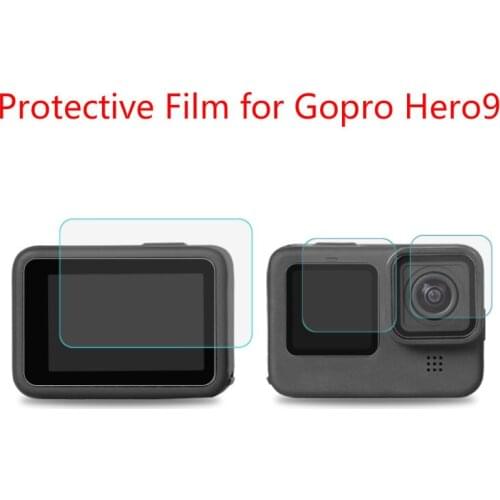 Camera Lens Protective Film For GoPro Hero9 HD Tempered Glass Screen Protector Sports Camera Accessories