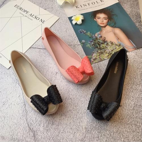 Melissa Sweet Bow Women Adulto Jelly Shoes Fashion Sandals 2021 New Women Jelly Sandals Melissa Female Bow Shoes Summer Sandal