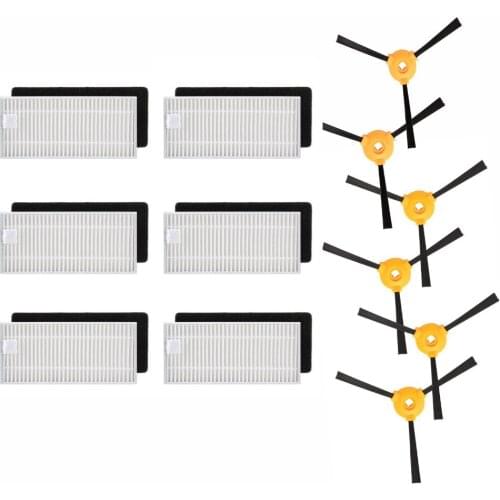 18Pcs Filter & Side Brush Replacement Kit for Ecovacs Deebot N79 Robotic Vacuum Cleaner Spare Parts Accessories High Quality