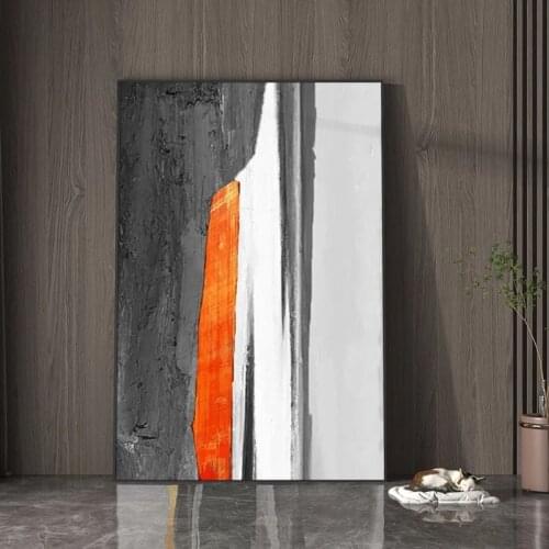 Handmade Abstract Painting Canvas Art Nordic Style Wall Painting PostModern Simple Living Room Decor Large Size Grey Painting