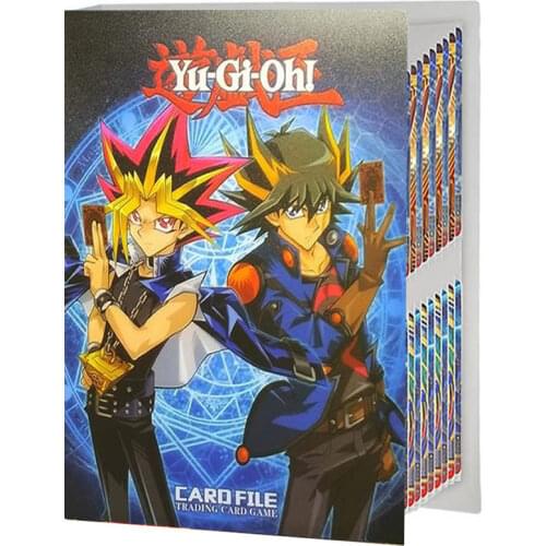 240PCS Album Yugioh Card Holder Book Cartoon Anime Yu Gi Oh Playing Game Card Collectors Notebook Loaded Binder Folder Kids Toys