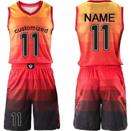 Customizable Men Kids Women basketball training jersey set blank college tracksuit Youth Unisex Basketball Uniforms suit