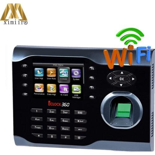 Iclock360 Fingerprint Card Reader Biometric Fingerprint Time Clock With WIFI And TCP/IP Employee Attendance