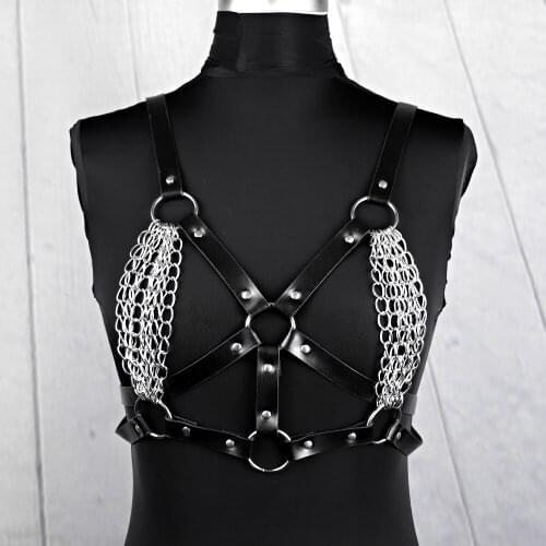CKMORLS Sexy Leather Chest Harness Bondage Punk Sex Lingerie Gothic Body Woman Waist Belt Female Adjustable Bdsm Garter Belt
