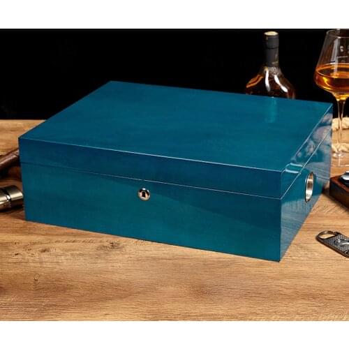 Cedar Wood Cigar Travel Humidor Box Portable Cigar Case W/ Humidifier Hygrometer Cigar Humidor Sigaren Box For COHIBA Cigars