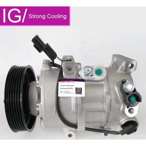 For Auto AC Compressor For Kia Rio Hyundai Accent Car Air Conditioner Compressor 977011R100 97701-1R100 For kia AC Compressor