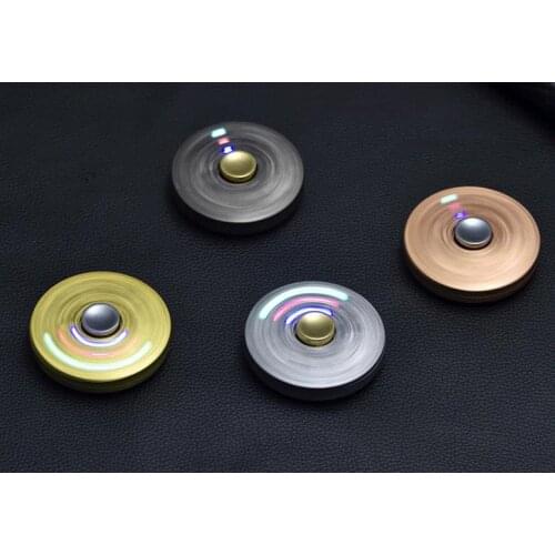 Creative new retro relief lamp fingertip gyro charging cigarette lighter USB charging lighte