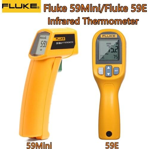 FLUKE 59E /59 Mini Infrared Thermometer Digital Handheld Temperature Tester Laser Thermometer Gun IR Temperature Gauge