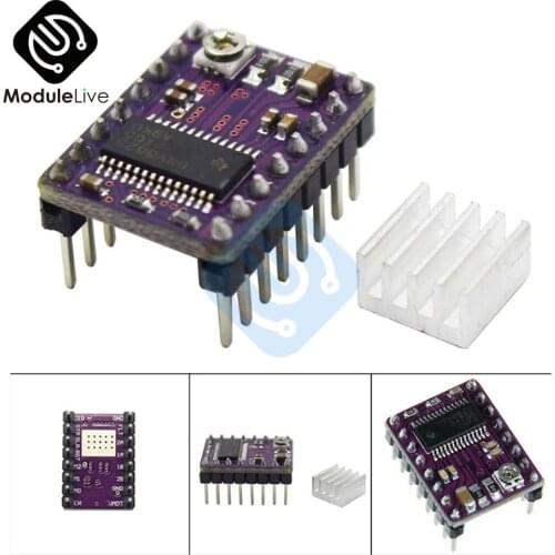 New 3D Printer Stepstick Drv8825 Stepper Motor Driver Module Reprap 4 PCB Board For RUMBA Replace A4988 Heatsink