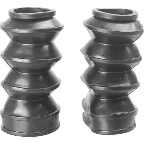 39mm Motorcycle Front Fork Shock Dust Covers Gaiters Boots Black Rubber For Harley Dyna Iron Sportster 883 1200 1987-up 2Pcs