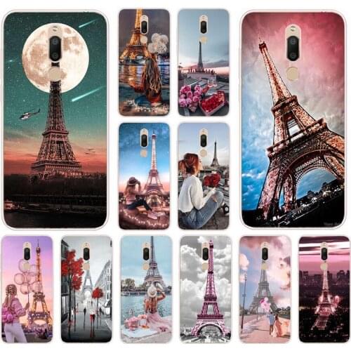 56AS Paris Eiffel Iron Tower Soft Silicone Back Cover Case for Meizu M6 M6S M6T Note Pro 7 Plus C9 Pro cover funda