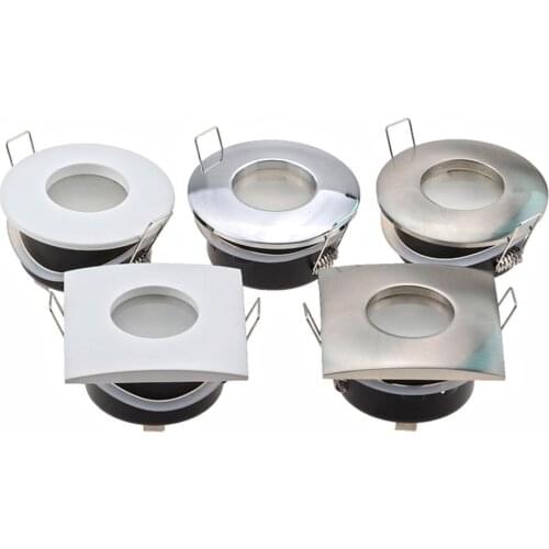 2pcs New Design IP65 Waterproof Recessed GU10/MR16 Led Spot Light Fixtures Led Downlight Frame LED Bulb Replace MR16 GU5.3 Lamp