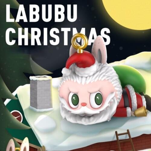 Original POPMART LABUBU Christmas Series Blind Box Toy Figurine Determined Style Cute Anime Character Christmas Surprise Gift