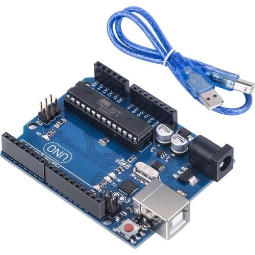 UNO R3 Board Compatible with Arduino IDE Projects,RoHS Compliant,ATMEGA16U2,with USB Cable