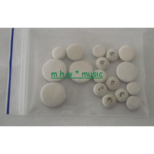 Advanced 1 set real leather Bb clarinet pads : 17 pcs new