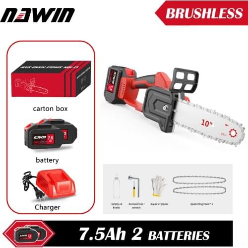 NAWIN Industrial Multifunction Electric Chain Saw DIY Set For 10 Electric Angle Grinder Woodworking Tool Electric Chain Saw