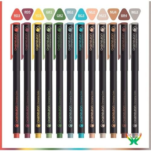British Chameleon Pens Mark, Color Drawing Pen, Glide, Painting, Hand Drawing, Caricature Needle Pen,for beginners and students