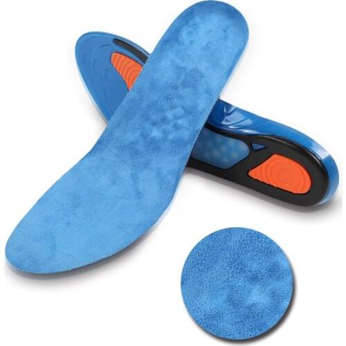 Silicone Sports Running Orthotic Insoles for Men Women High Quality Soft TPE Gel Pad Relieve Foot Pain Insoles With Elasticity