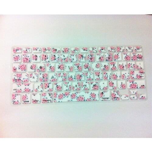 US Floral Flower Silicone Keyboard Cover Skin Protective film for Apple Mac MacBook Pro 13 15 17 Air Retina 13" MEAFO