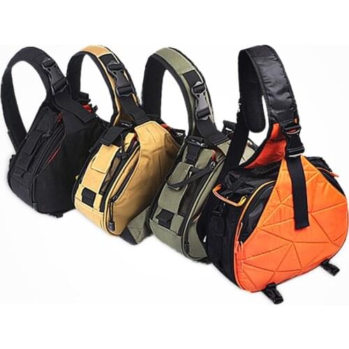 Sling Shoulder Cross Camera Bags Orange Digital Camera Case Sling Canvas Soft Men Women Bag for Canon Nikon Sony K1