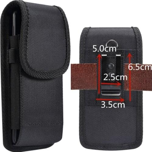 Universal Pouch Holster Case Oxford Cloth Nylon Belt Loop Clip For iPhone X XR XS Max 6 7 8 Plus Cover For Samsung Smartphone