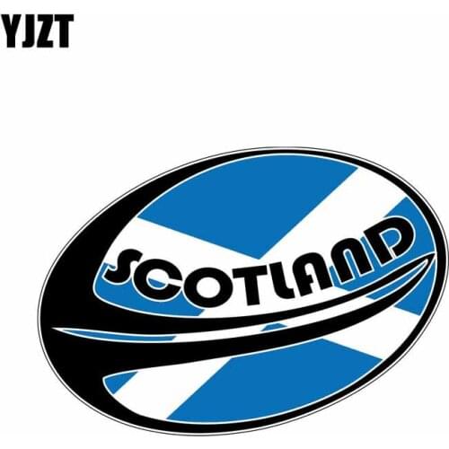 YJZT 13.1CM*8.5CM Creative Funny Sport Flag Motorcycle Rugby Helmet Car Sticker Decal 6-2070