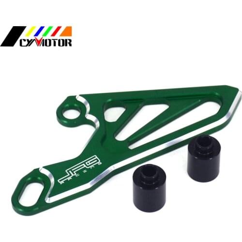 Green Aluminum Front Chain Sprocket Protector Cover Fit For KAWASAKI KX125 KX250 05-08 KX 125 2003-2008 KX250F 2017 KX450F 06-17