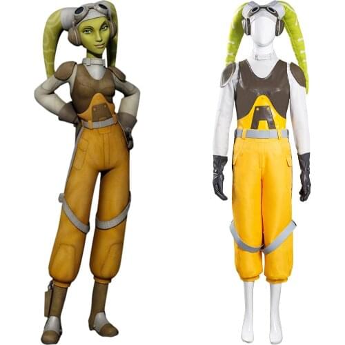 Star cosplay Wars Rebels Hera Syndulla Cosplay Costume Women Vest Pants Outfits Halloween Carnival Suit