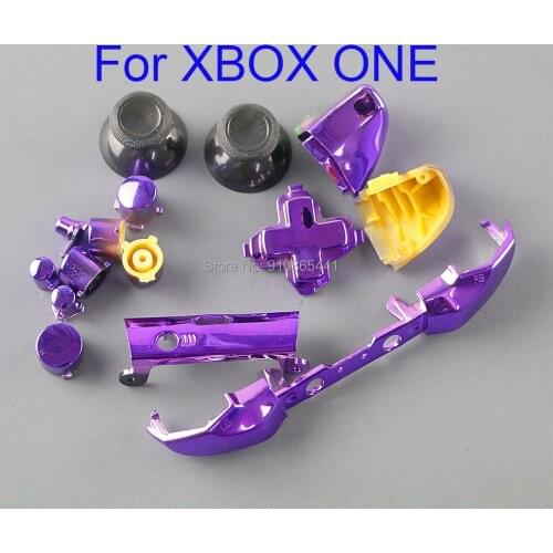 1set/lot Chrome ABXY Button Dpad Triggers Full Buttons Set Mod Kits for Xbox One Slim XboxONE S Controller