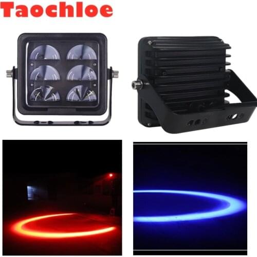 1pcs 12V-110V Red 20W Working Light Vehicle Safety Lamp LED Forklift Light Fork Truck Red Yellow Flashing Warning Light Circle