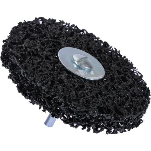 1Pcs 100mm Poly Strip Wheel Paint Rust Remover 6mm Shank Clean Angle Grinder Discs For Polishing Tools