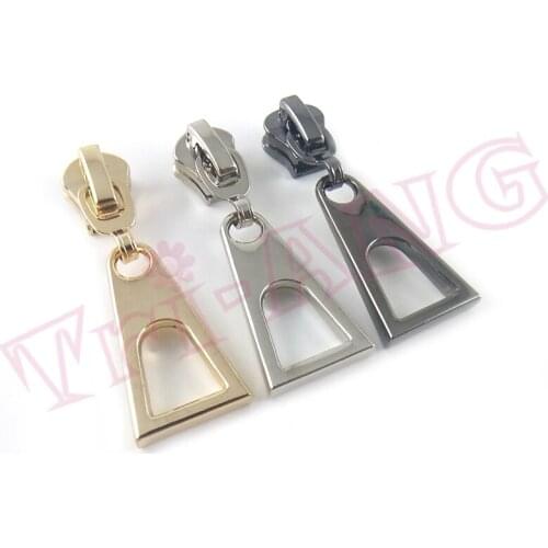 20pcs/lot, 5# Plating Zinc Alloy Zipper Sliders w/ Arch Shape Pulls
