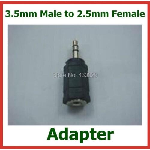 50pcs Adapter 3.5mm Male to 2.5mm Female Jack Plug Audio Coupler Connector Extender Converter