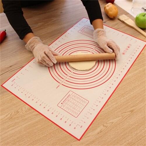 60*40CM Non-Stick Silicone Baking Mat Pad Baking Sheet Glass Fiber Rolling Dough Mat Cookie Macaron Baking Mat Pastry Tools