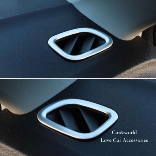 Accessories For Suzuki Vitara 2015 2016 2017 Front Air Conditioning outlet cover Trim Interior ABS Chrome Decoration Car-Styling