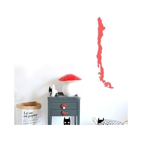 Chile map Globe Earth Country wall vinyl sticker custom made home decoration fashion design