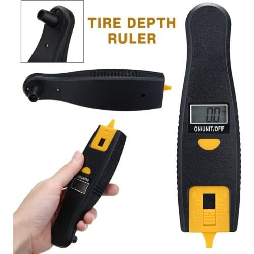 0-100PSI Digital Car Tire Air Pressure Gauge Meter LCD Display Tyre Tire Depth Ruler Tester for Car Truck Motorcycle Bike
