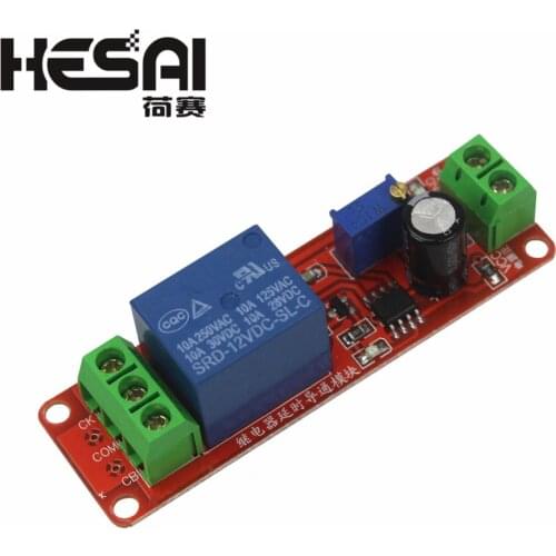 DC 12V Timer Delay Relay Shield Module NE555 Timer Switch Adjustable Controller Module 0 to 10 Second 0~10S Car Oscillator
