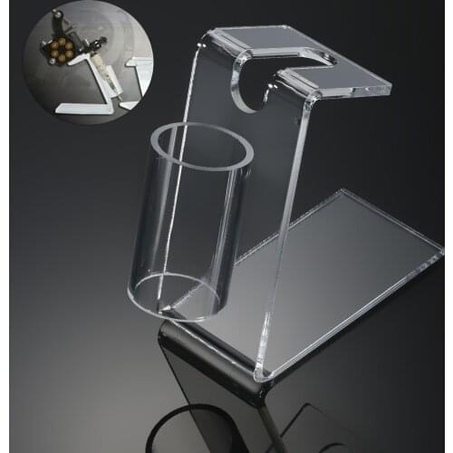 Professional Tattoo Machine Holder Stand Transparent Acrylic Tattoo Gun Supply Stand Rack Rest Organzier Accessory for Tattooist
