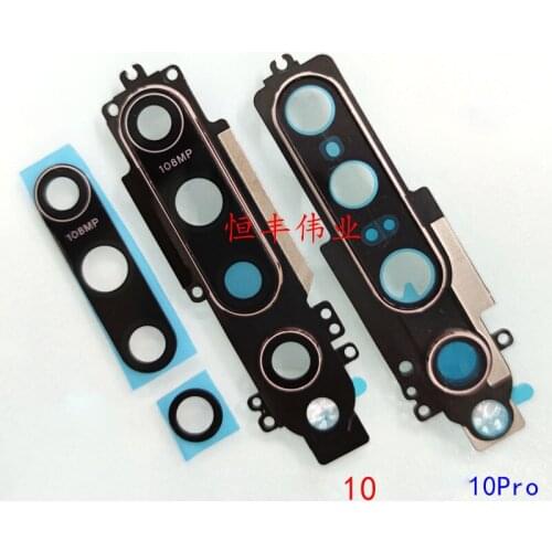 For Xiaomi Mi 10 10Pro Back Camera Glass Lens Frame Holder Rear Camera Glass Back Cover Repair Spare Parts