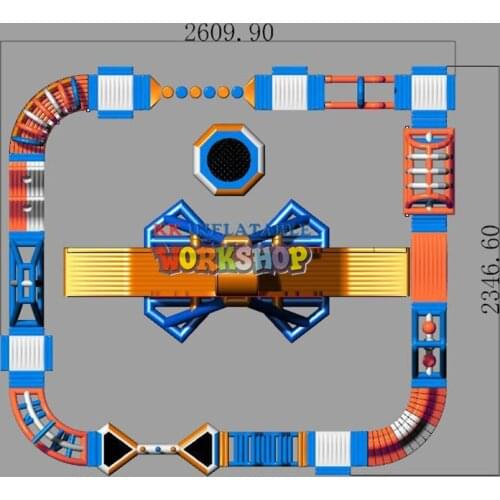 KK Factory Adventure Floating Park/ Pool Toys/Extreme Challenge Inflatable Water Games