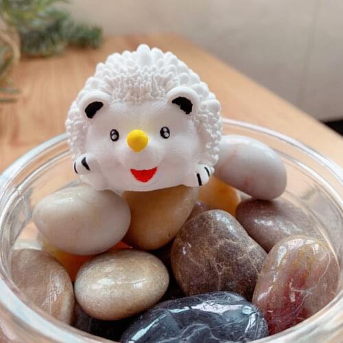 3D Hedgehog Silicone Mold Handmade Soap Making Mould Candle Cake Baking Molds Cartoon Cute Hedgehog Mold