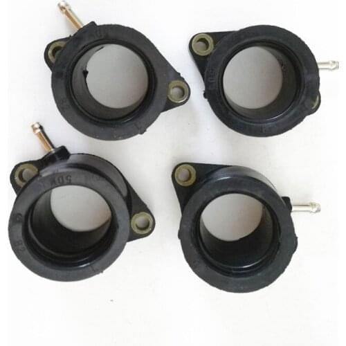 4 PCS Motorcycle Carburetor Intake Manifold Adapter Boot For Yamaha 5DM-13586-01 FZS600 FZS 600 FAZER 600 1998-2003
