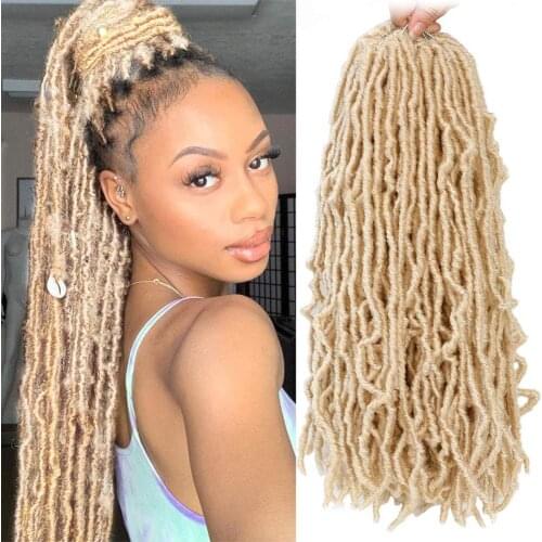 Beauty Goddess Faux Locs Culry Braid Crochet Hair Soft Natural Synthetic Braiding Hair Extension